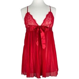 Victoria's Secret Red Lace Chemise